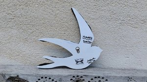 Large Summer Swallow (bird pattern) (left facing) (SOLD) 