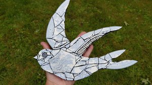 Large Summer Swallow (bird pattern) (left facing) (SOLD) 