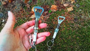 Sparkplug Bottle Opener Keyrings