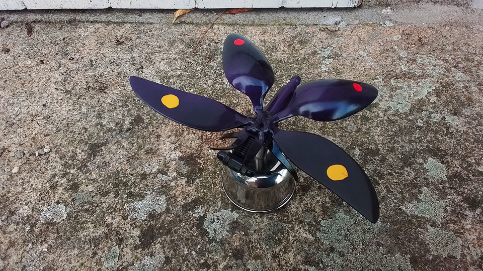 Purple Butterfly on Pot