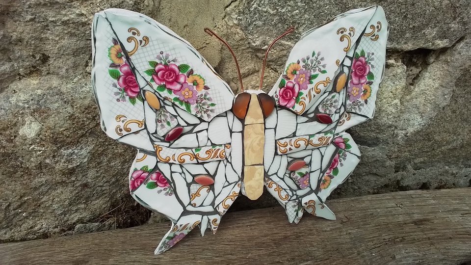 Pink Roses Swallowtail Butterfly