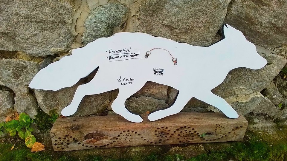 Large Floral Forest Fox (SOLD)