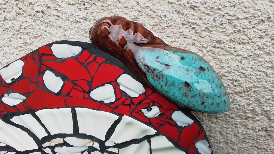 Fly Agaric Mushroom (with Cicada) (SOLD)