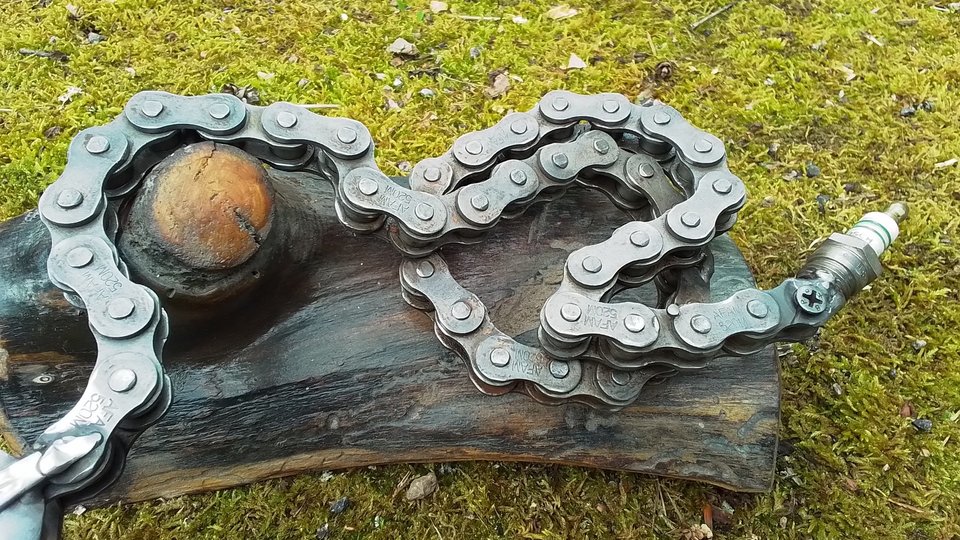 Serpent (on wood) (SOLD)