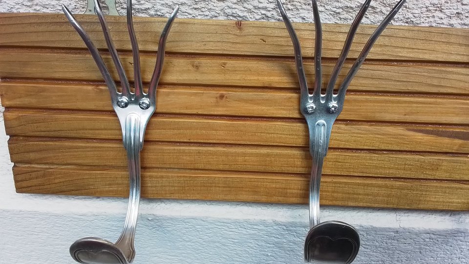 Fork Coat Hooks (SOLD)