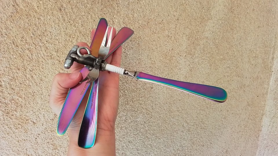 Hanging Wall Rainbow Dragonfly (on hook) (LIMITED EDITION)
