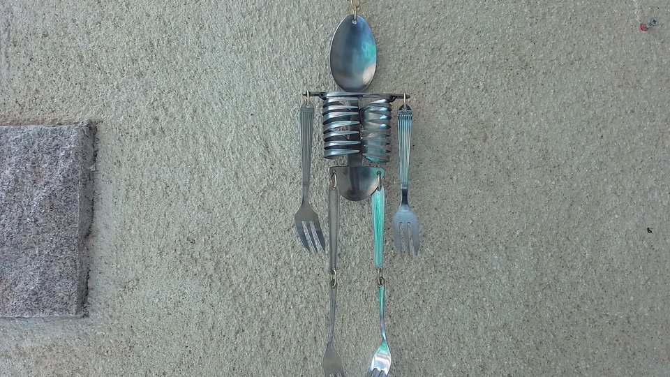 Hanging Skeleton Mobile (medium size) (SOLD)
