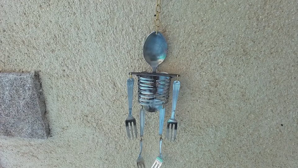 Hanging Skeleton Mobile (medium size) (SOLD)