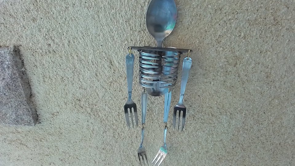 Hanging Skeleton Mobile (medium size) (SOLD)