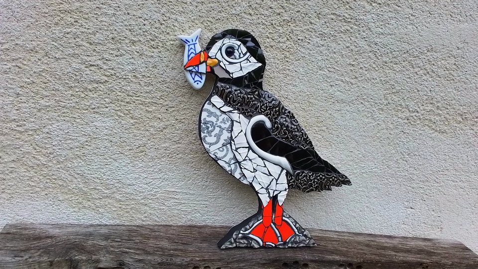 Puffin & Fish (SOLD)