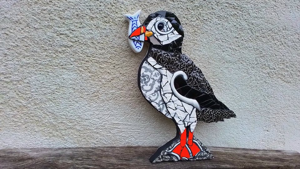 Puffin & Fish (SOLD)