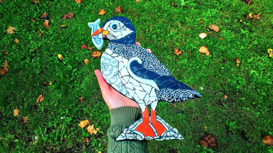 Puffin & Fish (SOLD)