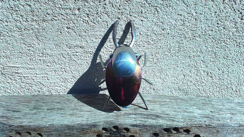 Stag Beetle (rainbow abdomen & wingcases) (MADE TO ORDER)