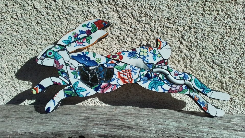 Mini Chinese Flowers Hare 