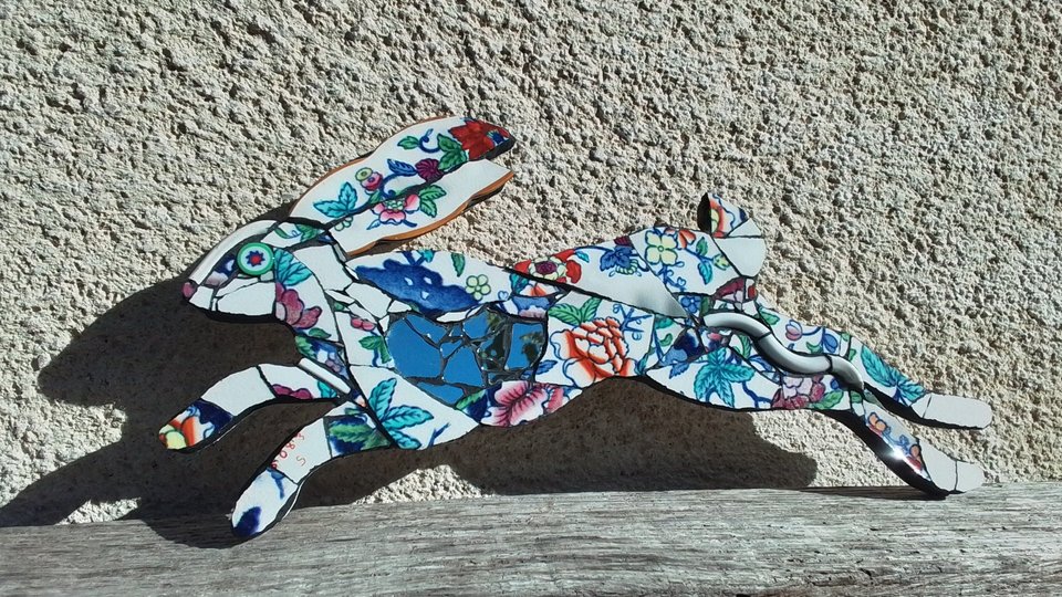 Mini Chinese Flowers Hare 