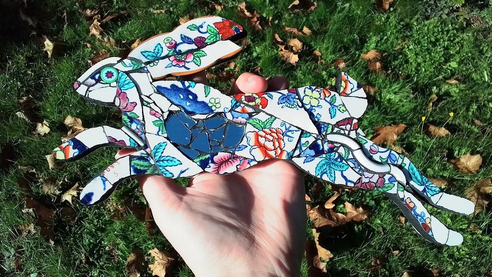 Mini Chinese Flowers Hare 