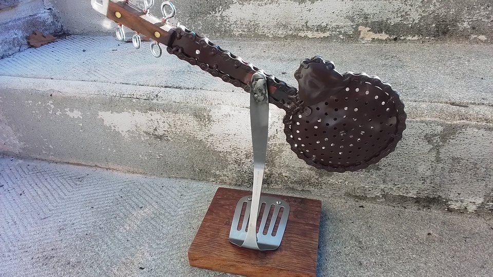 Large Guitar on stand (SOLD)