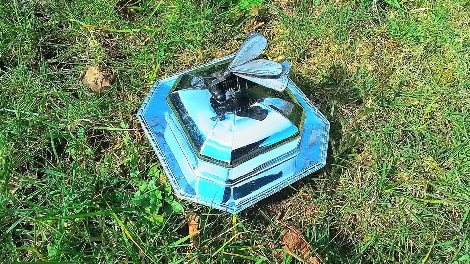 Bee Butter Dish (glass butter dish inside)