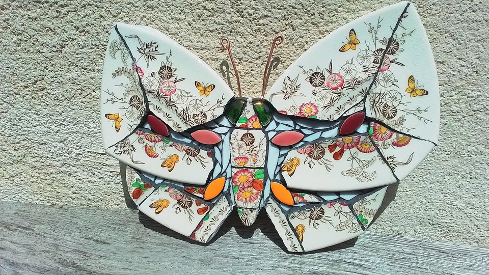 Yellow Butterflies & Wild Flowers Butterfly 