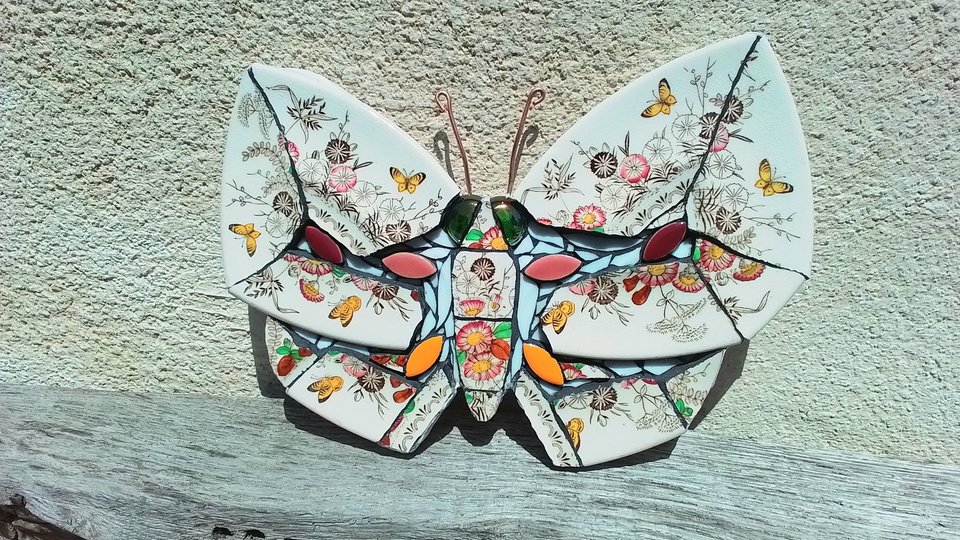 Yellow Butterflies & Wild Flowers Butterfly 