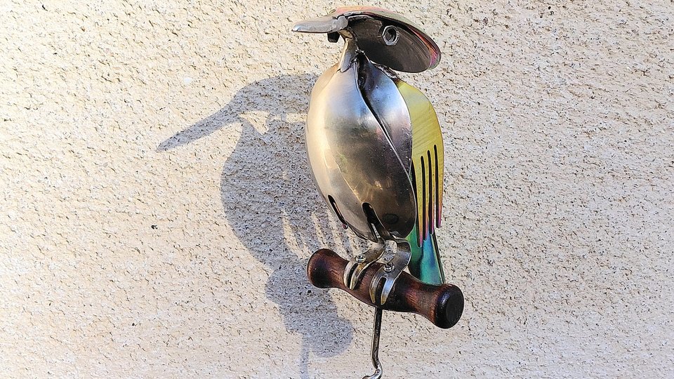 Rainbow Kingfisher (on wood)