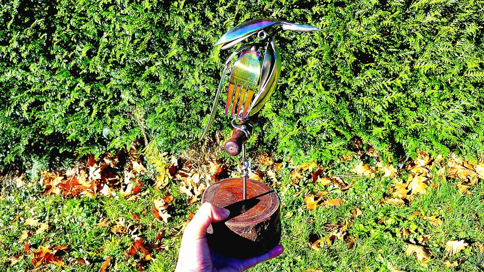 Rainbow Kingfisher (on wood)