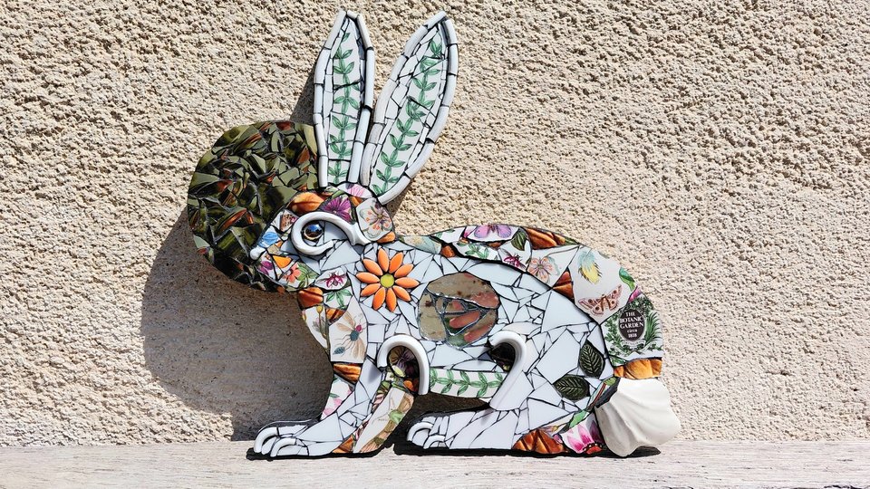 Medium Botanical Rabbit (golden moon)