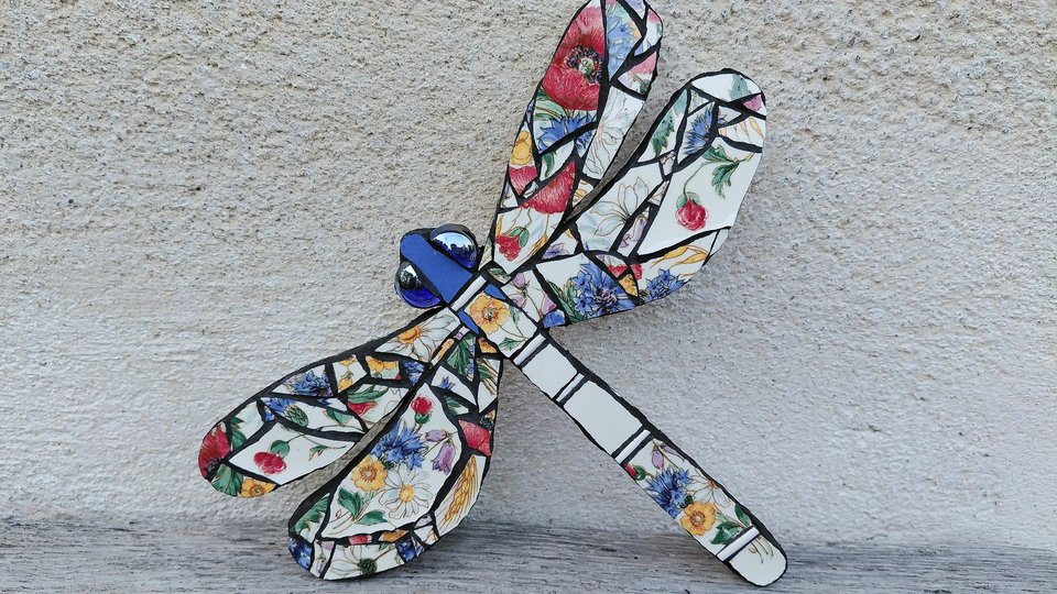 Wild Flowers Dragonfly (SOLD)
