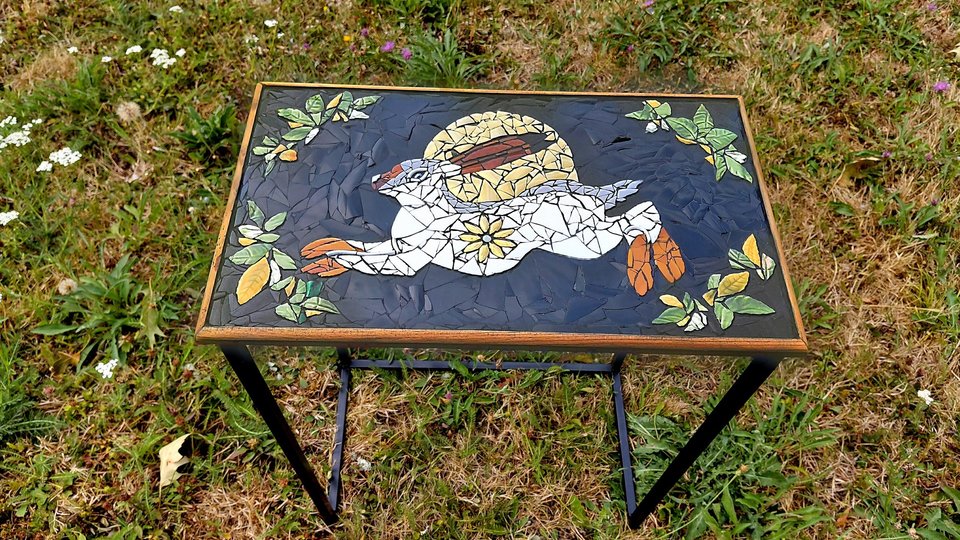 Set 4 Wildlife Nesting Tables (Mountain Hare, Wildboar, Fox & Hedgehog) (SOLD)