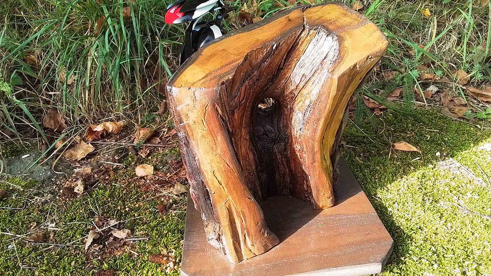 Large Spotted Woodpecker (on tree) (SOLD)