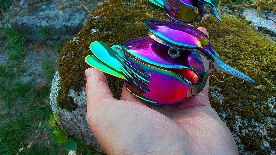 Rainbow Doves  (LIMITED EDITION) (MADE TO ORDER)