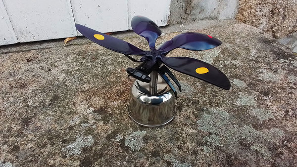 Purple Butterfly on Pot