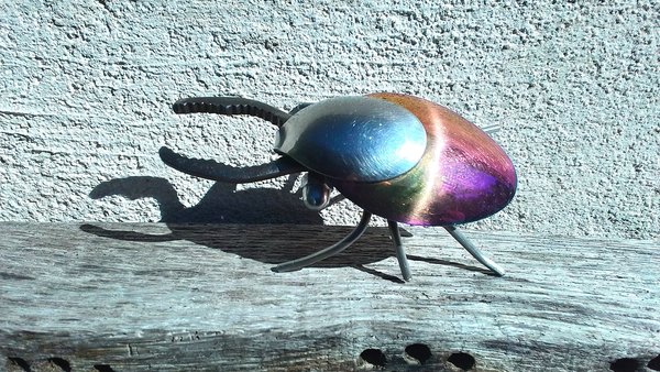 Stag Beetle (rainbow abdomen & wingcases) (MADE TO ORDER)