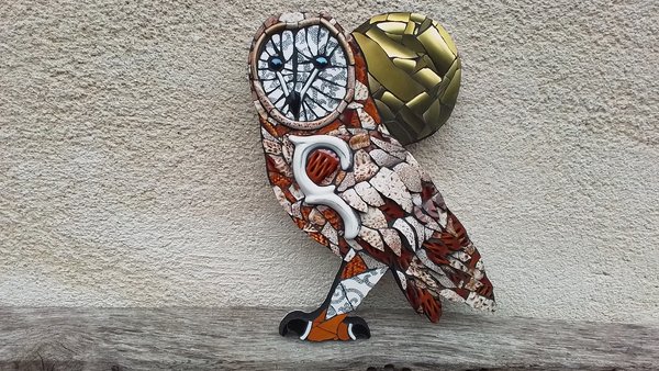 Large Tawny Owl (golden moon) (SOLD)