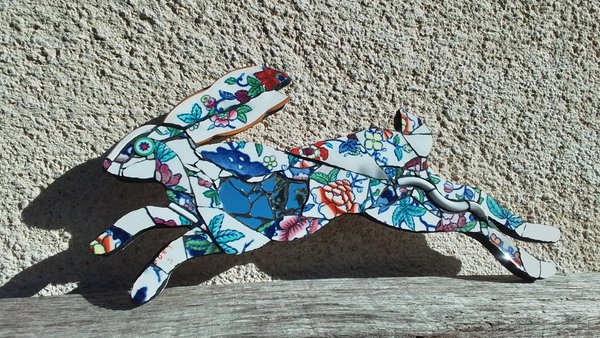 Mini Chinese Flowers Hare 